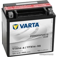 Мотоциклетный аккумулятор Varta Powersport AGM YTX14-BS 512 014 010 (12 А·ч)