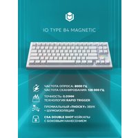 Клавиатура IO by Red Square Type 84 Magnetic g3ms Magnetite Ice (белый)