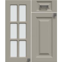 Готовая кухня Интерлиния Мила Деко 1.2x3.2 (черный/дуб вотан/белый гранит)