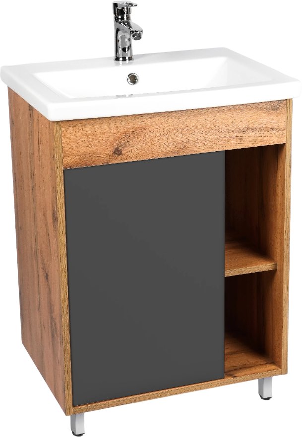 

Viant Тумба с умывальником Бостон Como 50 VBOS50COG-T1ST+S-UM-COM50/1-w