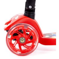 Двухколесный детский самокат Полесье Со складной ручкой 0072C-V1(К-Ч) (красный/черный)