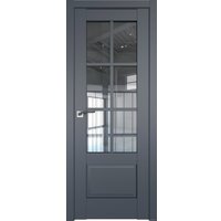 Межкомнатная дверь ProfilDoors 103U L 90x200 (антрацит, стекло прозрачное)