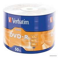 DVD-R диск Verbatim 4.7Gb 16x 43791 (50 шт.)