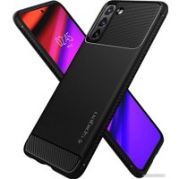Чехол для телефона Spigen Rugged Armor для Galaxy S21 ACS02421 (черный матовый)