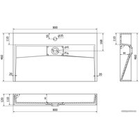 Умывальник Mexen Ava MEX-23018001 в Пинске