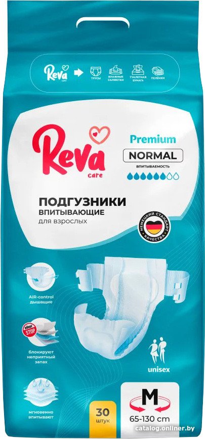 Подгузники для взрослых Reva Care Normal M (30 шт)