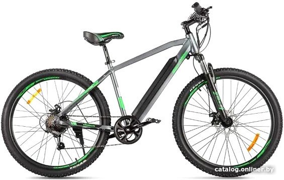 Электровелосипед Eltreco XT 600 Pro (серый/зеленый)