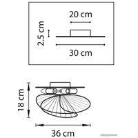 Припотолочная люстра Lightstar Zeta 728133