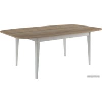 Кухонный стол Васанти плюс Дорн 110/150x70 (дуб сонома/белый)