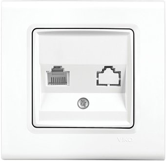 Розетка компьютерная Viko 91400078 (белый)