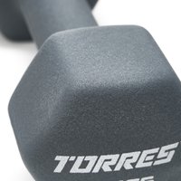 Гантель Torres PL522501 1 кг (серый)