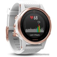 Умные часы Garmin Fenix 5S Sapphire 42mm (золотистый/белый) [010-01685-17]