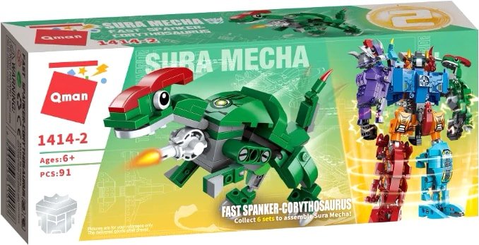

Конструктор Qman Sura Mecha 1414-2 Fast Soanker - Corythosaurus