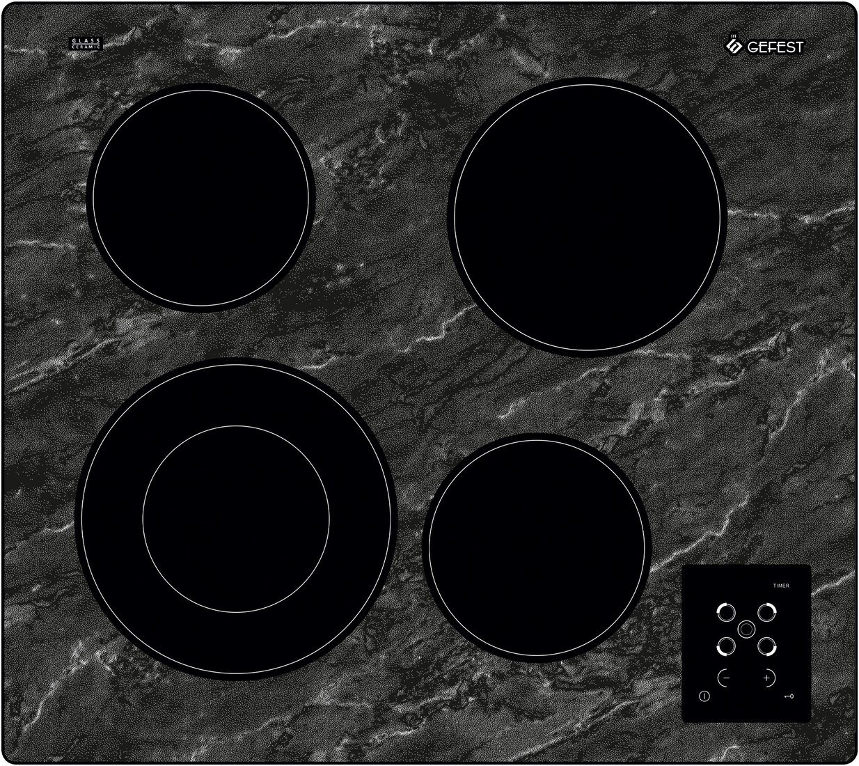 

Варочная панель GEFEST ЭС В СН 4231 К52