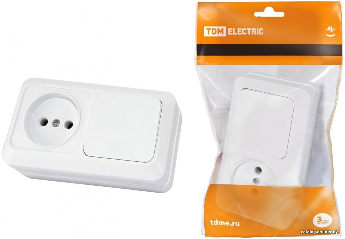 Розетка TDM Electric Ладога SQ1801-0105 (белый)