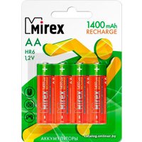 Аккумулятор Mirex AA 1400mAh 4 шт HR6-14-E4