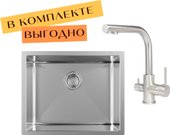 DER 100 L + cмеситель AquaSanita 2663 L 002 steel