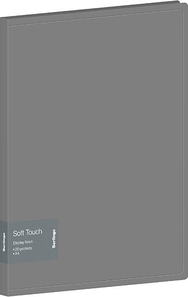 

Папка для бумаг Berlingo Soft Touch DB4_20985 (серый)