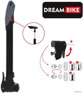 Насос ручной велосипедный Dream Bike 5259601