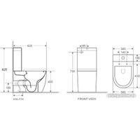 Унитаз напольный WeltWasser Merzbach 011 GL-WT