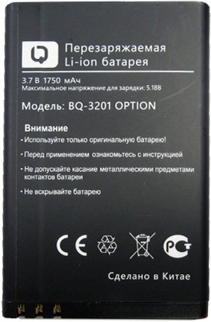 

Аккумулятор для телефона By-mobile совместим с BQ BQ-3201