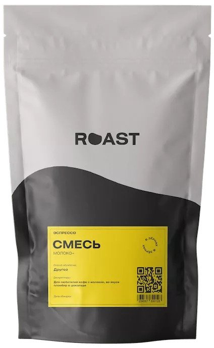 

Кофе Roast Смесь Молоко+, зерновой, 1000 г