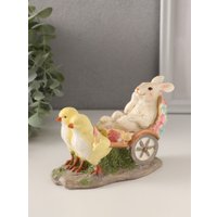 Статуэтка Sima-Land Цыплята везут кролика в колеснице 10583227