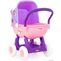 Коляска для кукол Полесье Arina 4-х колесная 48202 (фиолетовый/розовый)