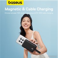 Внешний аккумулятор Baseus Magnetic Fast Charge Power Bank Type-C Edition 30W 10000mAh (черный)