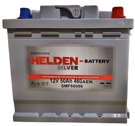 

Автомобильный аккумулятор Helden R+ (50 А·ч)