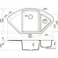 Кухонная мойка Omoikiri Sakaime 105С-GR 4993576 (leningrad grey)