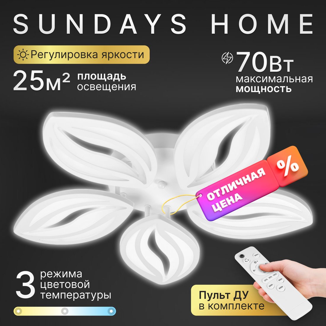 

Подвесная люстра Sundays Home KR-43 6341