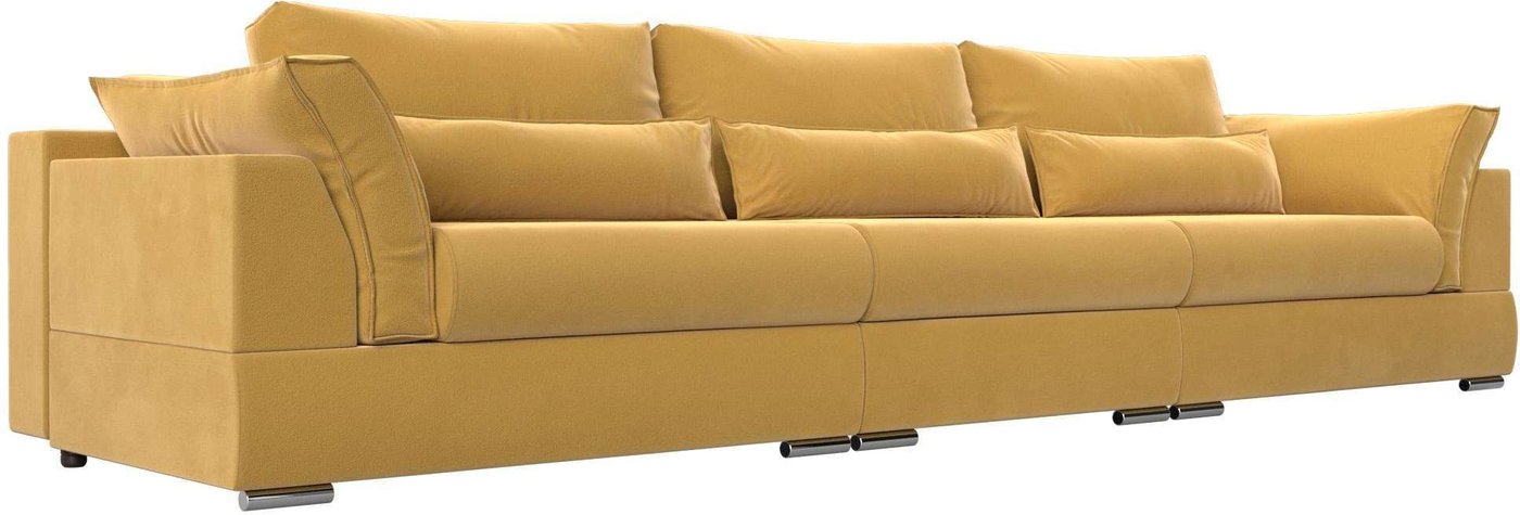 

Диван Mebelico Пекин Long 115457 (микровельвет, желтый)
