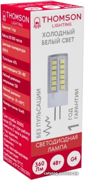 Светодиодная лампочка Thomson Led G4 TH-B4227