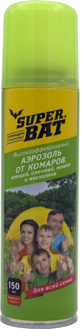 

Спрей от насекомых Super Bat SBAT01015 (150 мл)