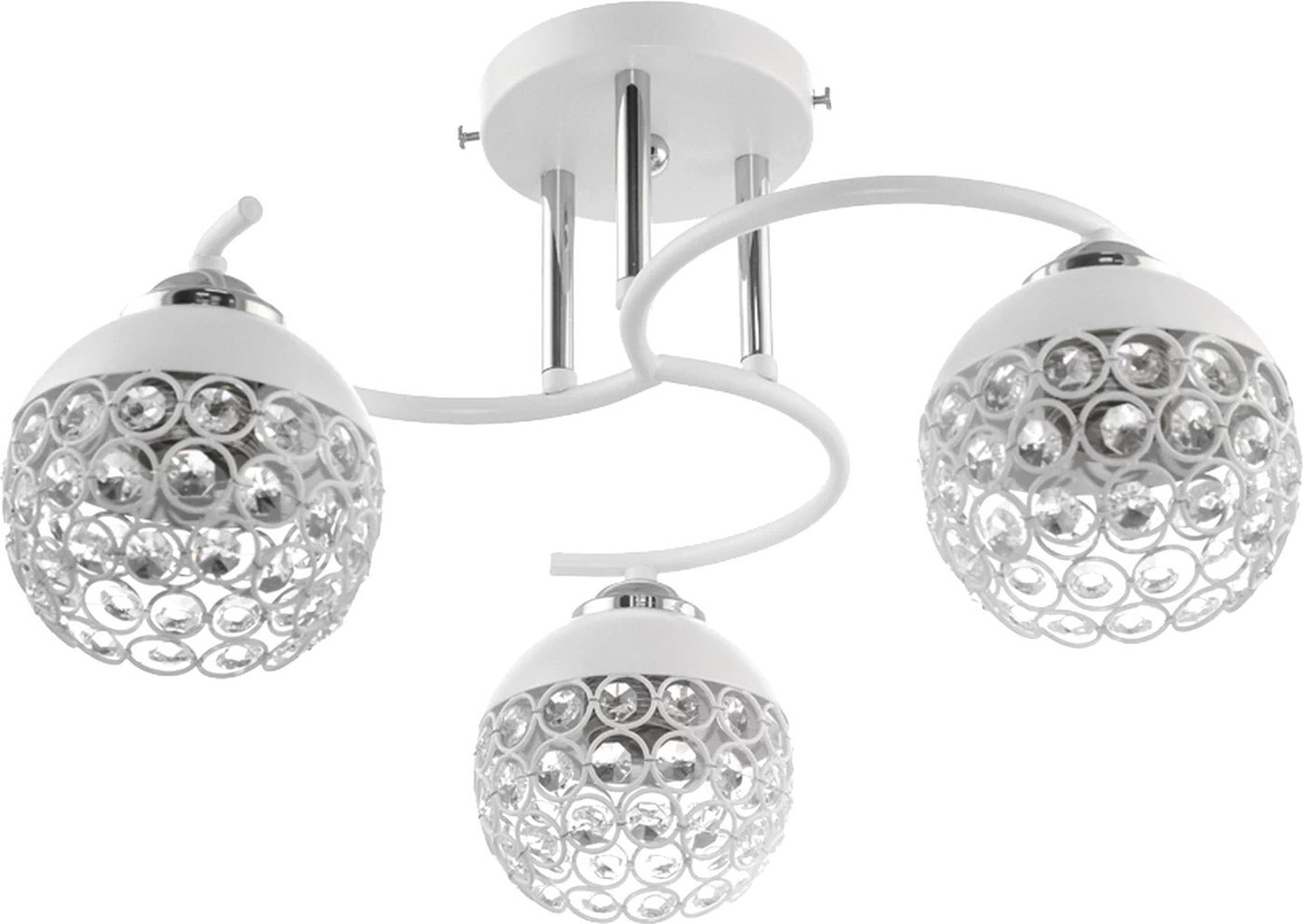 

Припотолочная люстра Aitin Pro XA1218/3 белый/хром