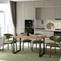 Кухонный стол Mio Tesoro Tako 120x66 (дуб сонома/черный)