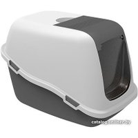 Туалет-домик Kiri-Kiri Ella Comfort с cовком (тёмно-серый/белый)