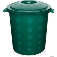 Контейнер для мусора Эльфпласт ЕР013 (50 л, темно-зеленый)