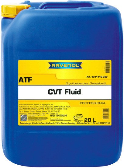 

Трансмиссионное масло Ravenol ATF CVT Fluid 20л