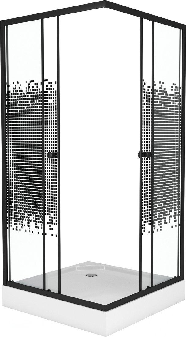 

Душевой уголок Niagara NG-009-14QBLACK 90x90x195 (мозаика стекло)