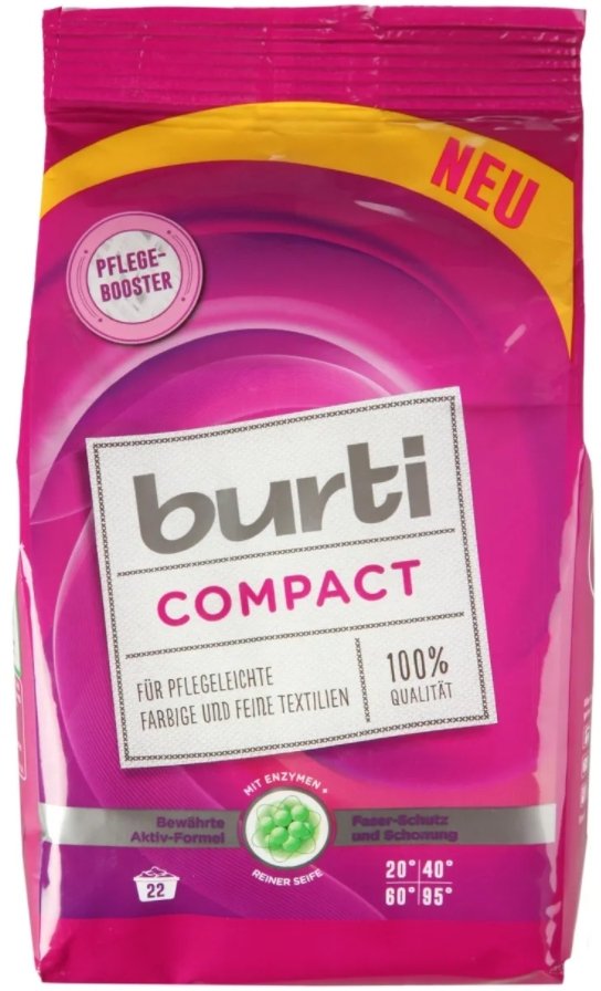 

Стиральный порошок Burti Compact для цветного и тонкого белья 1.1 кг