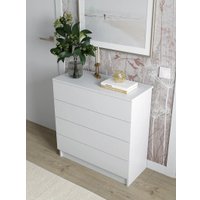 Комод Горизонт Нео 760 4 ящика (белый)