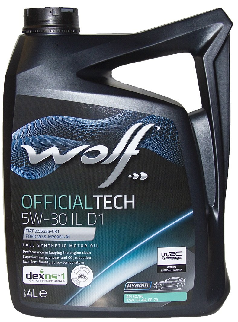 

Моторное масло Wolf OfficialTech 5W-30 IL D1 4л