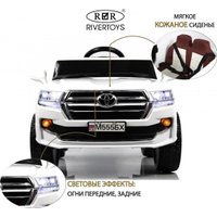 Детский электромобиль RiverToys М555БХ (белый)