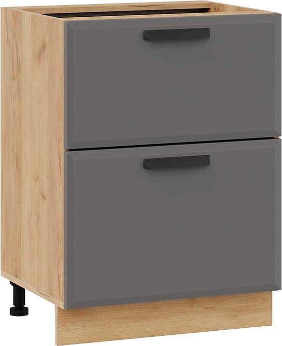 

Шкаф напольный Трия Тиана 1Н6Я2 (дуб крафт золотой/асфальт супермат)