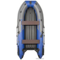 Моторно-килевая лодка Пилот 380 НДНД (серый/синий)