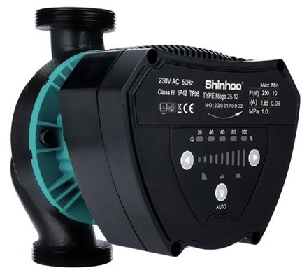 

Циркуляционный насос Shinhoo Mega 25-12 (с гайками)