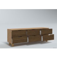 Комод Миркомодоф Майн 10 (дуб крафт золотистый/дуб бурбон)