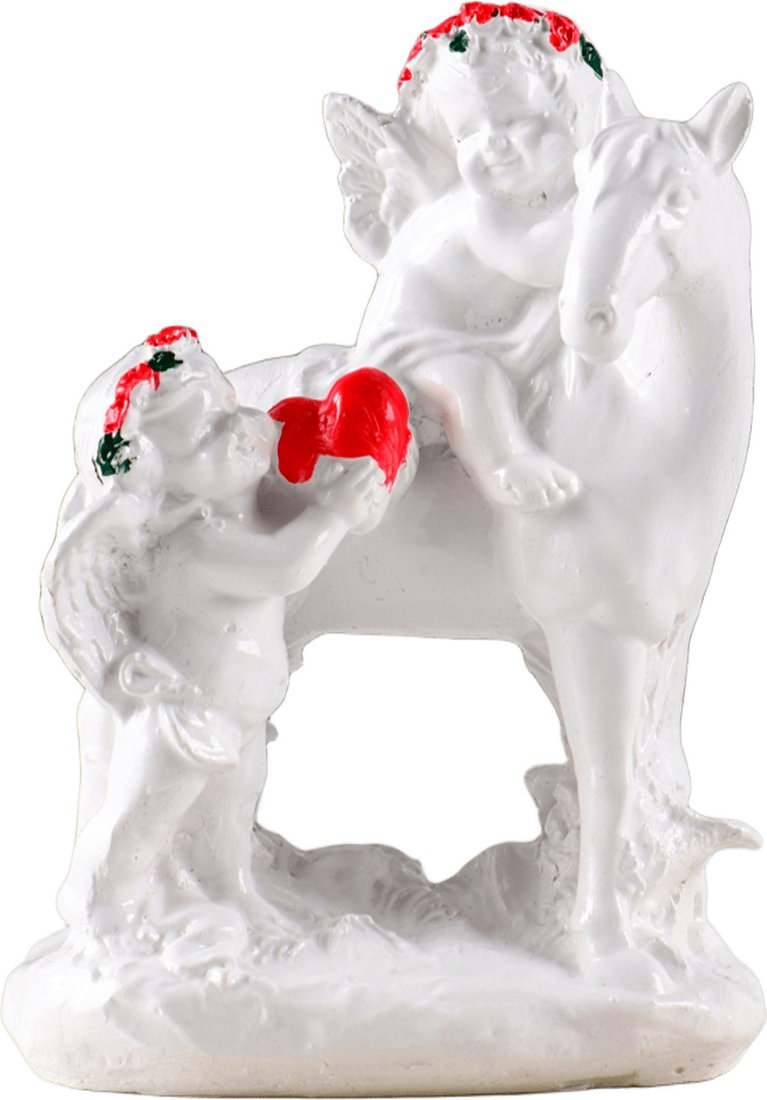 

Статуэтка Хорошие сувениры Ангел на лошади и рядом 10910346